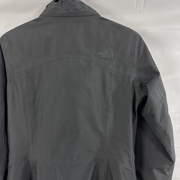 The North Face Coat Womens Small Hyvent Trench Long Waterproof Rain Jacket Black - Picture 11 of 16